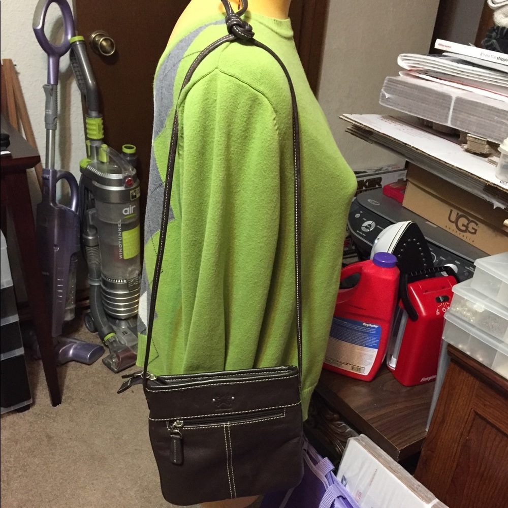 Stone Mountain Leather Patchwork Crossbody Bag - image 2